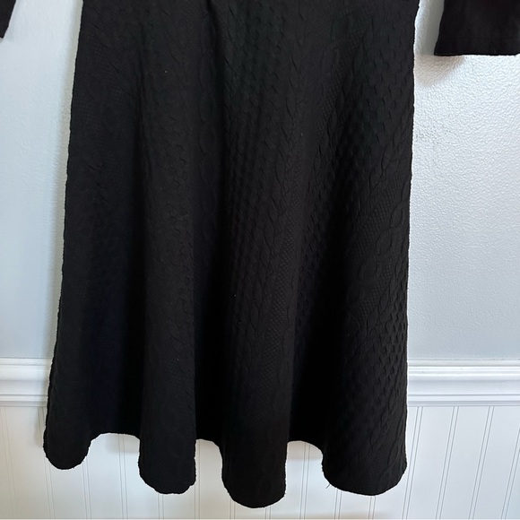 Anthropologie ModCloth Braid My Entire Day Dress Black - Picture 4 of 9